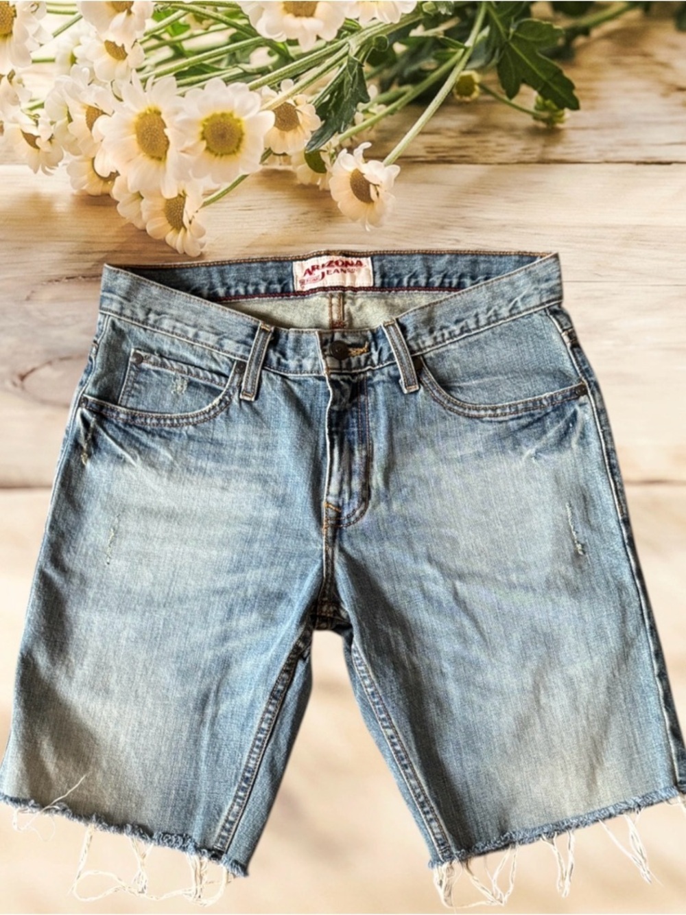 $8 Add-on | Men's Light Wash Denim Cutoff Shorts